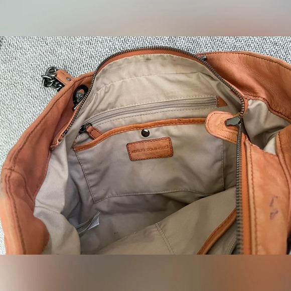 Adolfo Dominguez Brown and Tan Shoulder Bag - Picture 15 of 16